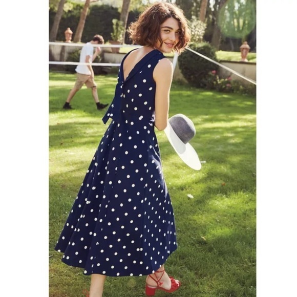 Boden Dresses & Skirts - Boden Aria Midi Ponte Dress sz 2 Petite Polka Dot # C430